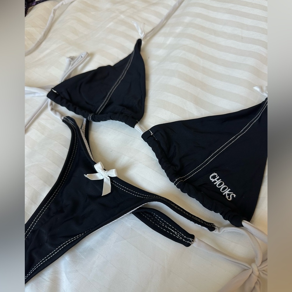 BOUTINE LA  white &  Black Bikini Set